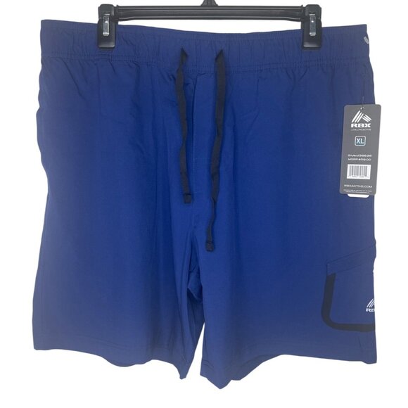RBX Mens Royal Blue Training Shorts XL 7" Inseam Elastic Waistband W/ Drawstring - Picture 10 of 12